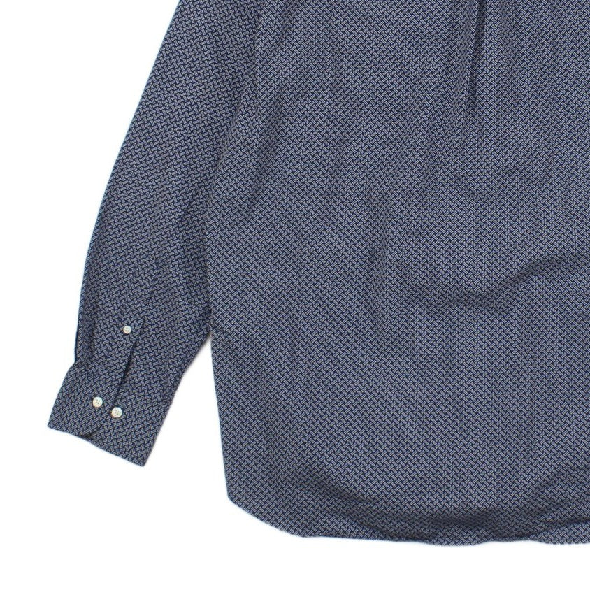 Mens Polka Dot Shirt Button Up Long Sleeve