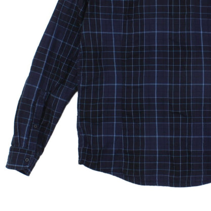 Mens Plaid Shirt Long Sleeve Check Cotton