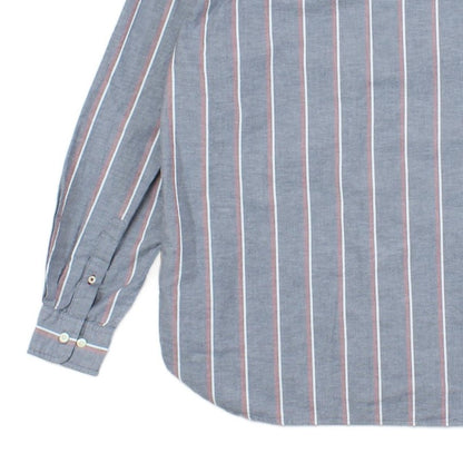 Mens Striped Shirt Stretch Button Down Long Sleeve