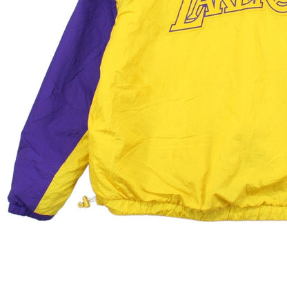 Mens La Lakers 1/4 Zip Jacket Nba Hooded Insulated