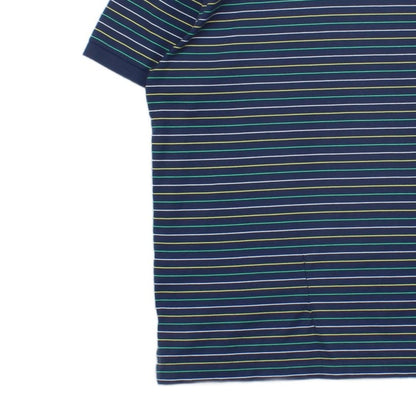 Mens Striped Polo Shirt Short Sleeve Pro Fit