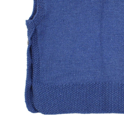 Womens V-Neck Jumper Chunky Knit Buttoned Knit