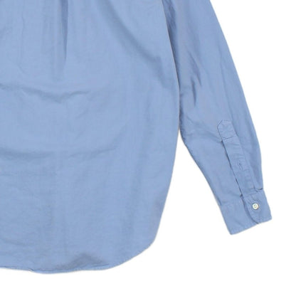 Mens Shirt Button Down Long Sleeve Embroidered Logo
