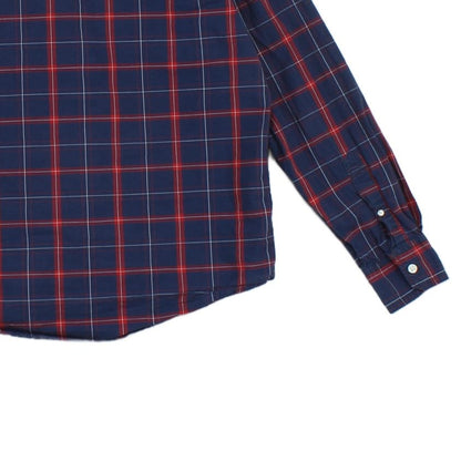 Mens Plaid Shirt Button Up Check