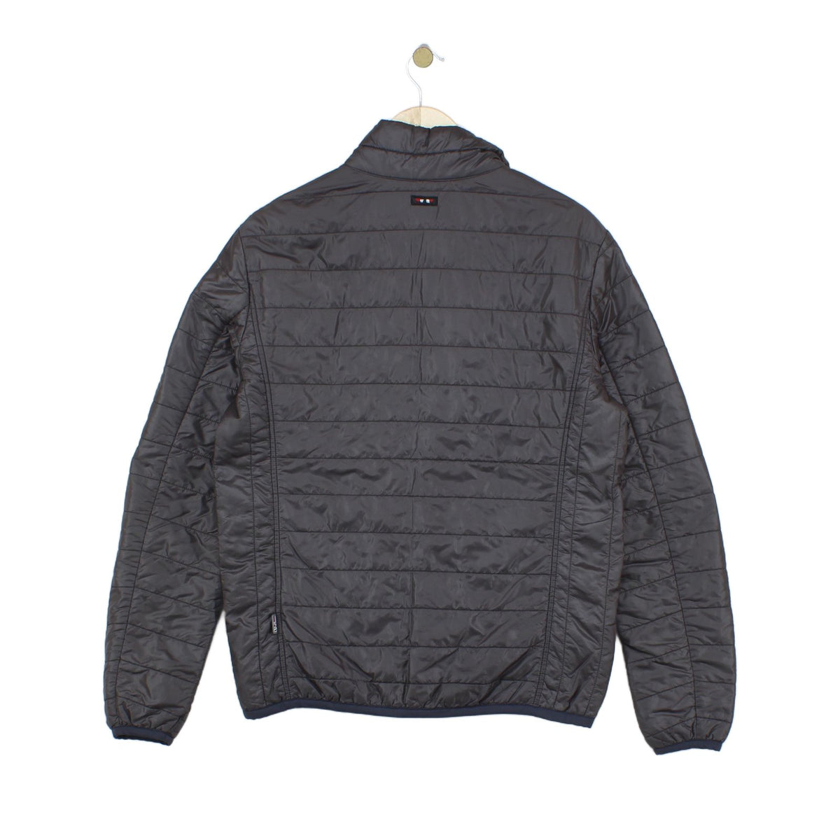 Mens Quilted Jacket Slim Fit Full Zip Lightweight