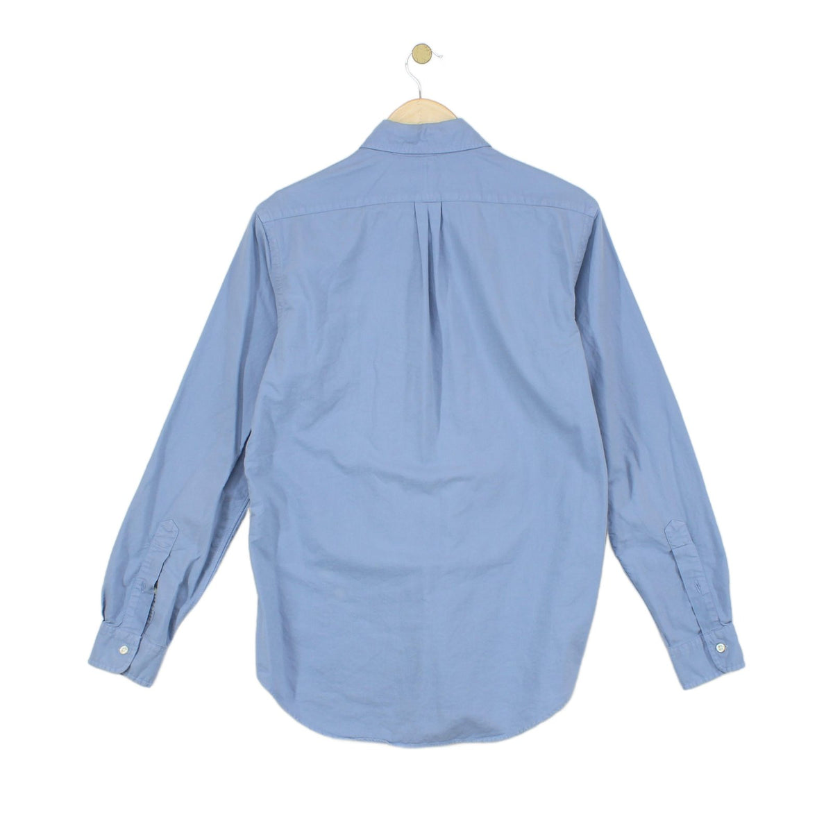 Mens Shirt Button Down Long Sleeve Embroidered Logo