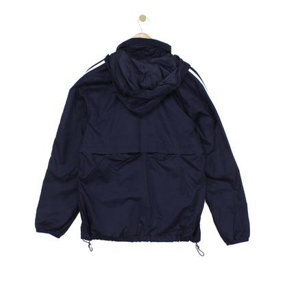Mens 1/4 Zip Windbreaker Jacket Hooded Lightweight
