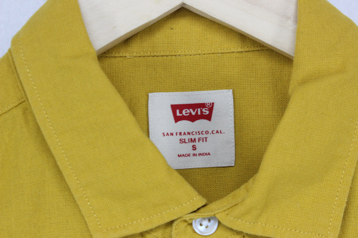 Mens Shirt Slim Fit Short Sleeve Button Up