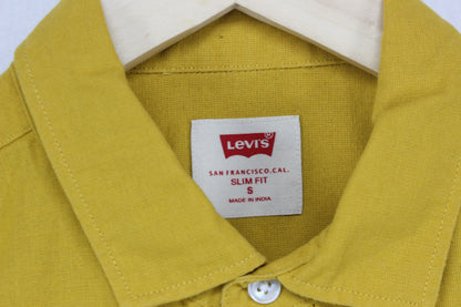 Mens Shirt Slim Fit Short Sleeve Button Up