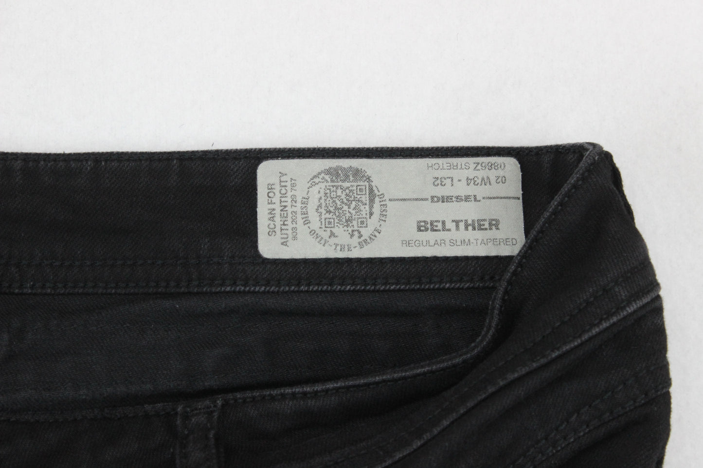 Mens Belther Jeans Slim Tapered Denim