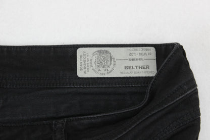 Mens Belther Jeans Slim Tapered Denim