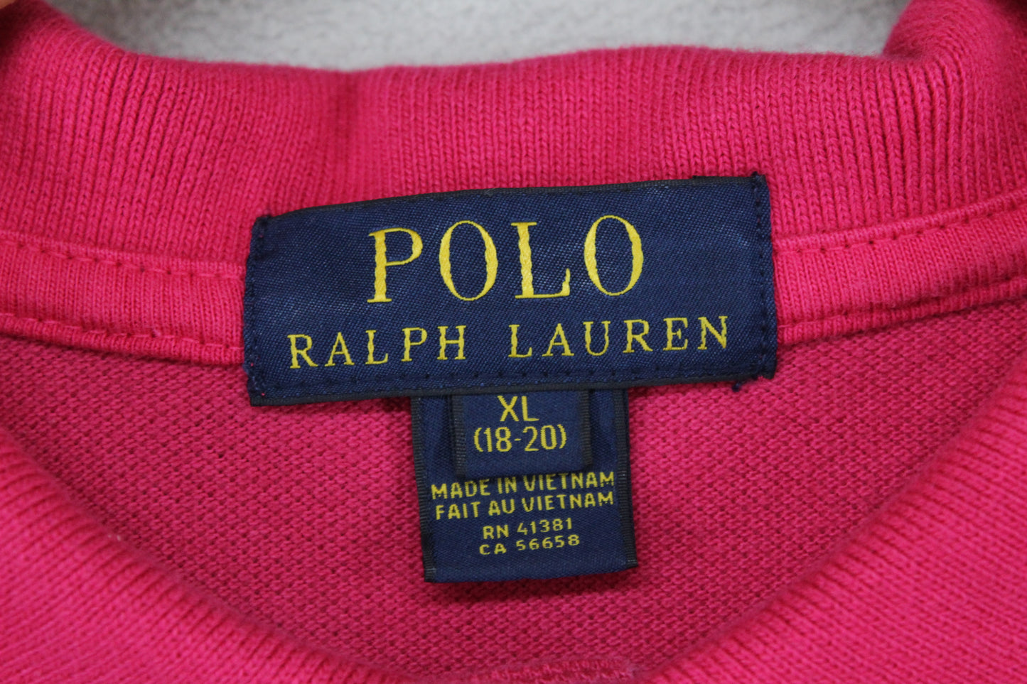 Girls Polo Shirt Short Sleeve Classic Logo