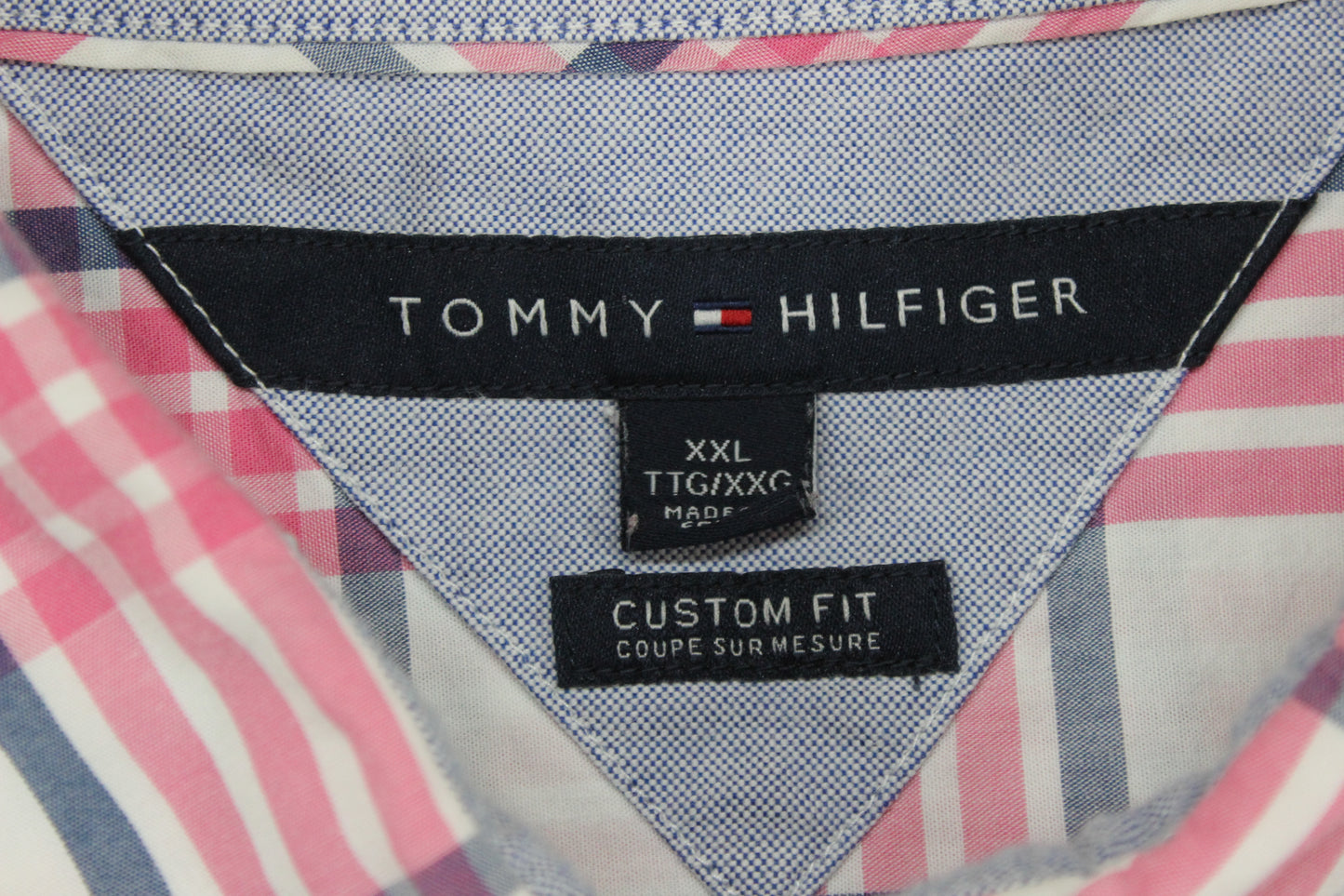 Mens Plaid Shirt Short Sleeve Custom Fit