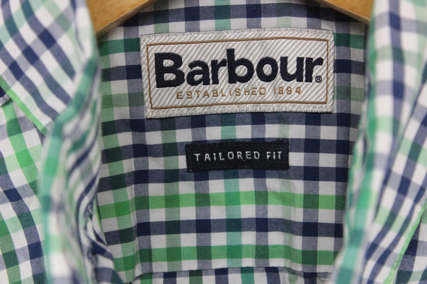 Mens Check Shirt Tailored Long Sleeve