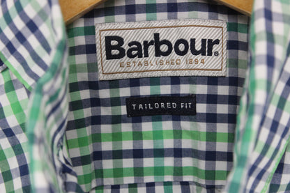 Mens Check Shirt Tailored Long Sleeve