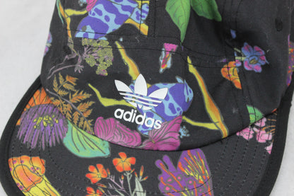 Mens 5 Panel Cap Streetwear Logo Floral Reversible