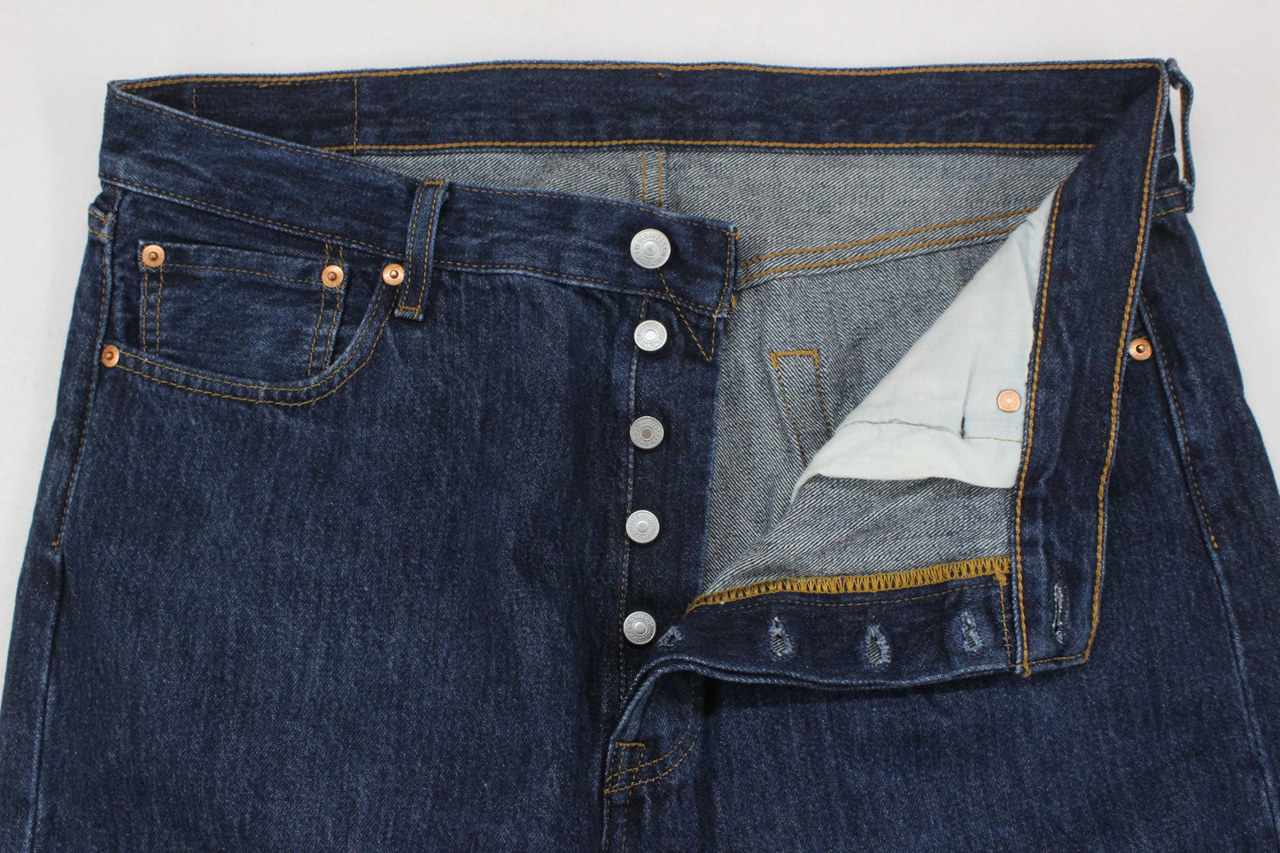 Mens 501 Jeans Classic Fit Denim Straight