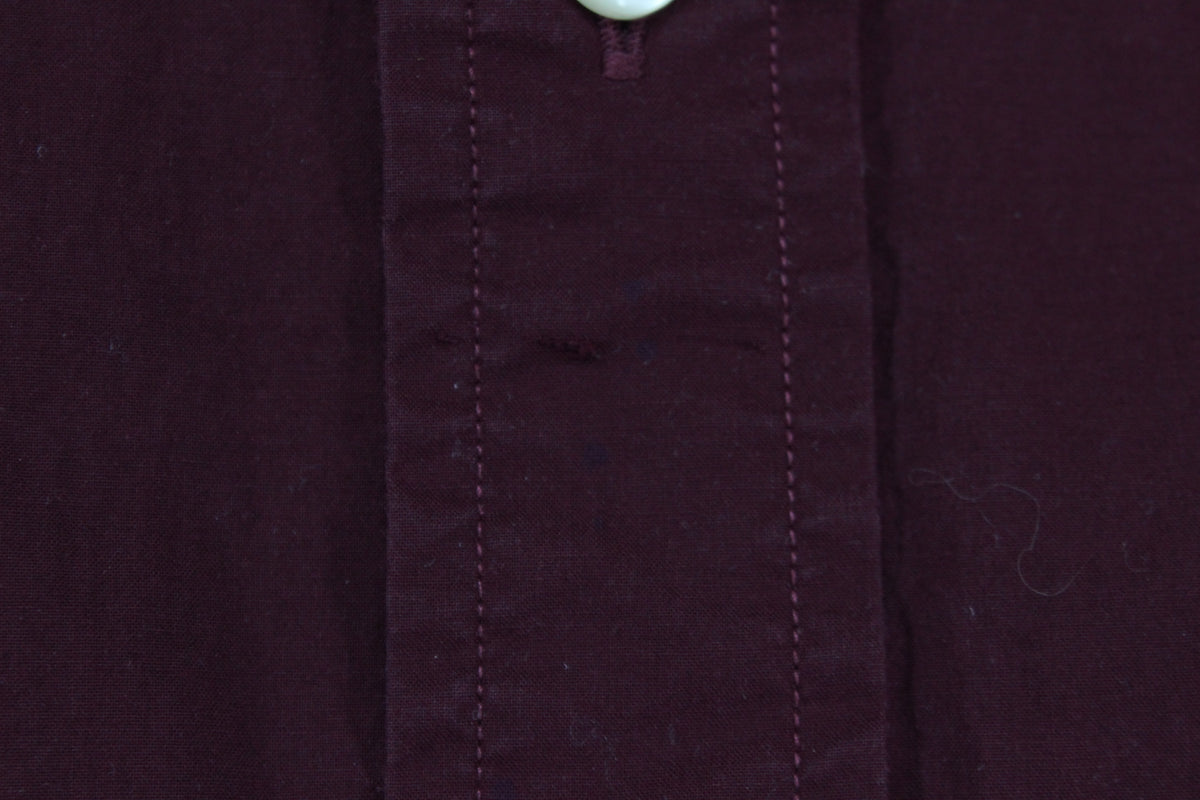 Mens Shirt Cotton Button Down Long Sleeve