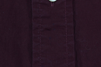 Mens Shirt Cotton Button Down Long Sleeve