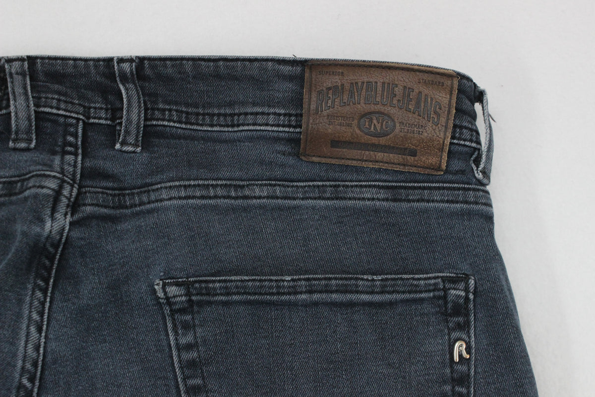 Mens Grover Jeans Stretch Denim Slim Fit Button Fly