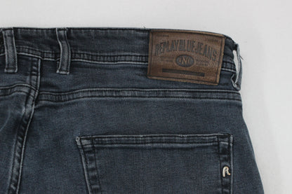 Mens Grover Jeans Stretch Denim Slim Fit Button Fly