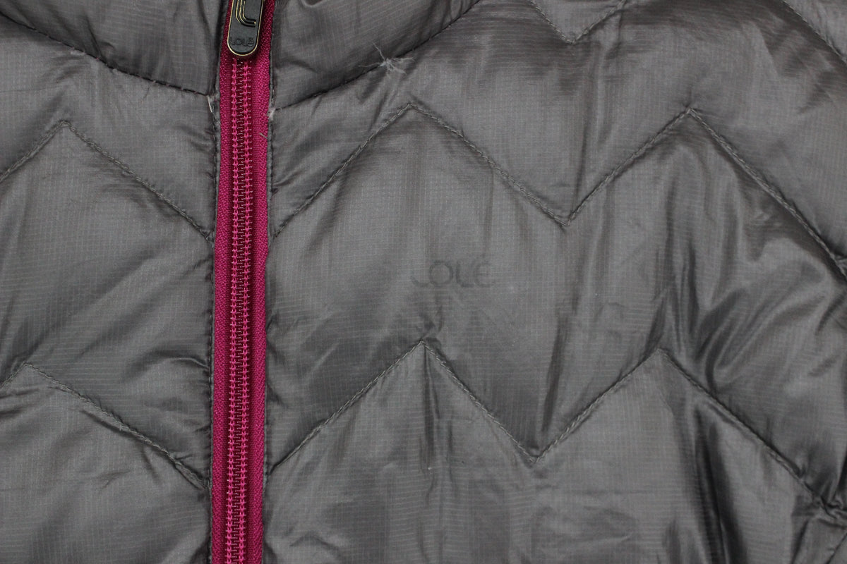 Womens Quilted Jacket Lightweight Down Hooded Reversible