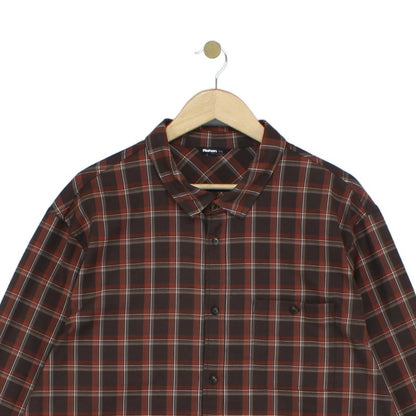 Mens Check Shirt Long Sleeve Plaid