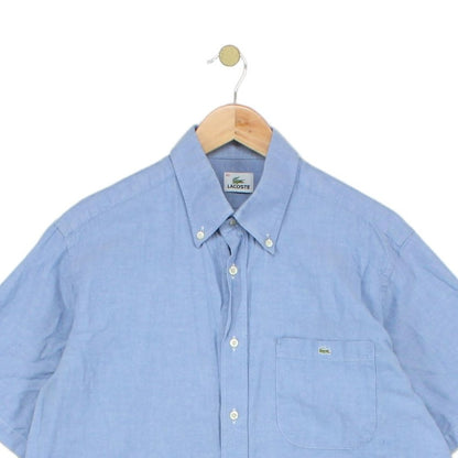 Mens Shirt Short Sleeve Button Up Summer