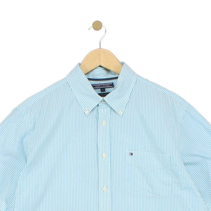 Mens Shirt Short Sleeve Custom Fit Button Down