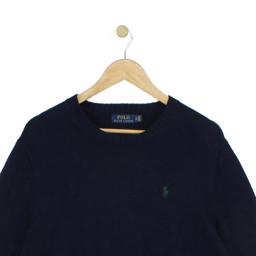 Mens Jumper Crew Neck Classic Pullover Cotton