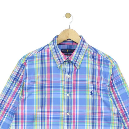 Mens Plaid Shirt Performance Button Up