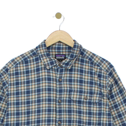Mens Check Shirt Plaid Pattern Long Sleeve Cotton