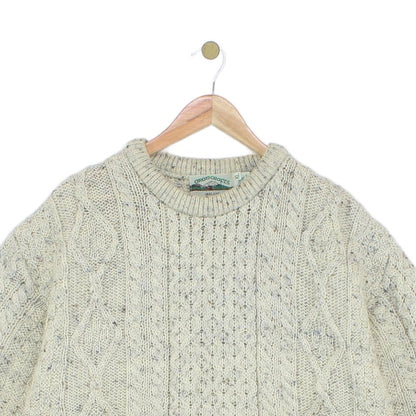 Mens Cable Knit Jumper Uk Made Chunky Knit