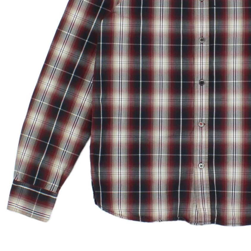 Mens Plaid Shirt Long Sleeve Button Up