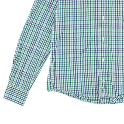 Mens Check Shirt Tailored Long Sleeve