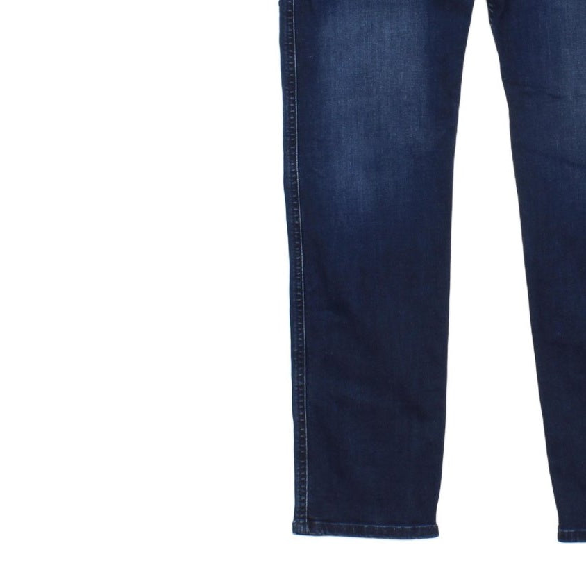 Mens Anbass Jeans Denim Slim Fit Dark Wash