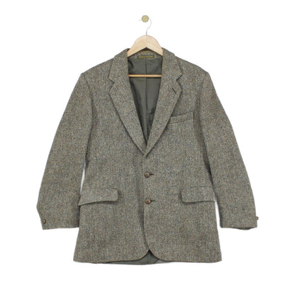 Mens Harris Tweed Blazer Uk Made Formal