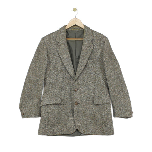 Mens Harris Tweed Blazer Uk Made Formal