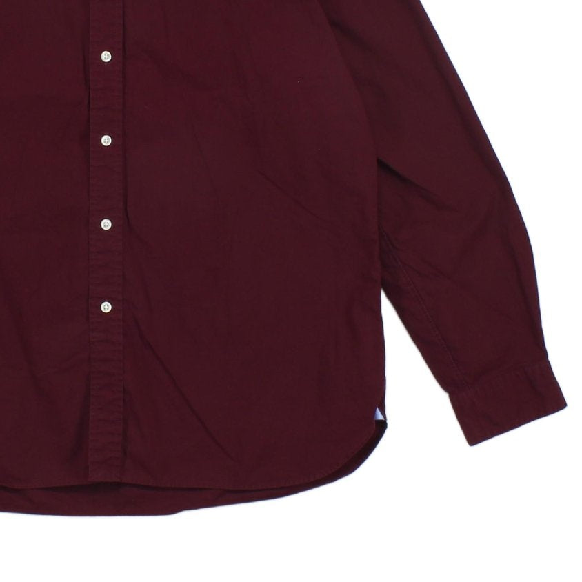 Mens Shirt Cotton Button Down Long Sleeve