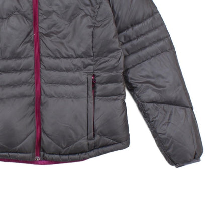 Womens Quilted Jacket Lightweight Down Hooded Reversible