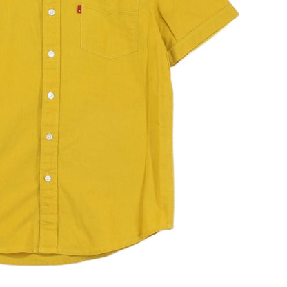 Mens Shirt Slim Fit Short Sleeve Button Up