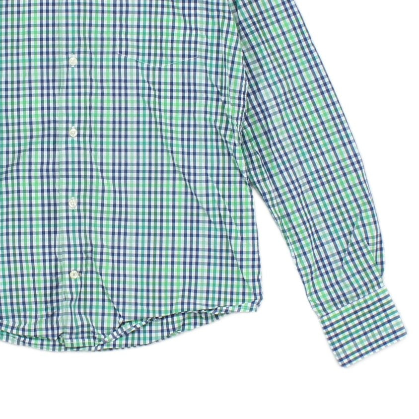 Mens Check Shirt Tailored Long Sleeve