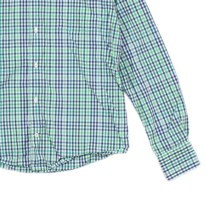 Mens Check Shirt Tailored Long Sleeve