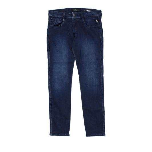 Mens Anbass Jeans Denim Slim Fit Dark Wash