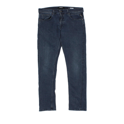 Mens Grover Jeans Stretch Denim Slim Fit Button Fly