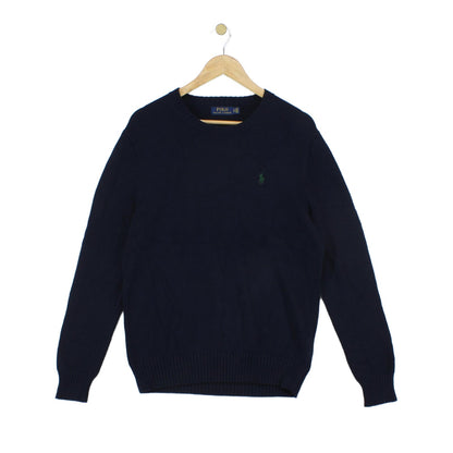 Mens Jumper Crew Neck Classic Pullover Cotton