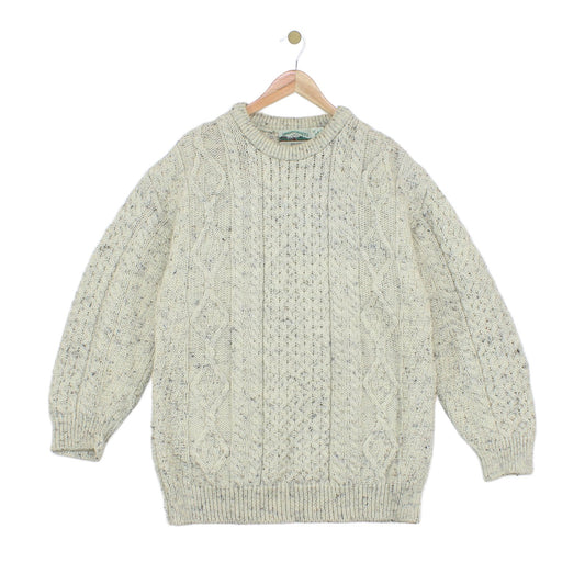 Mens Cable Knit Jumper Uk Made Chunky Knit