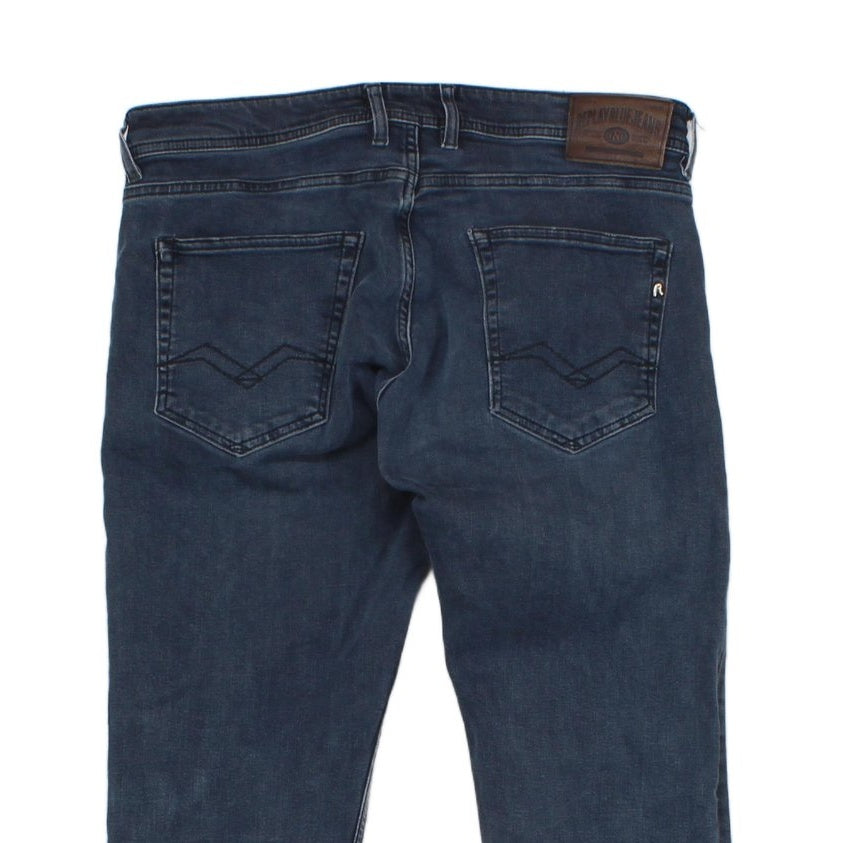 Mens Grover Jeans Stretch Denim Slim Fit Button Fly