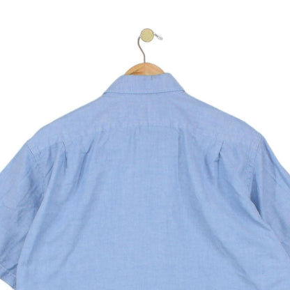 Mens Shirt Short Sleeve Button Up Summer