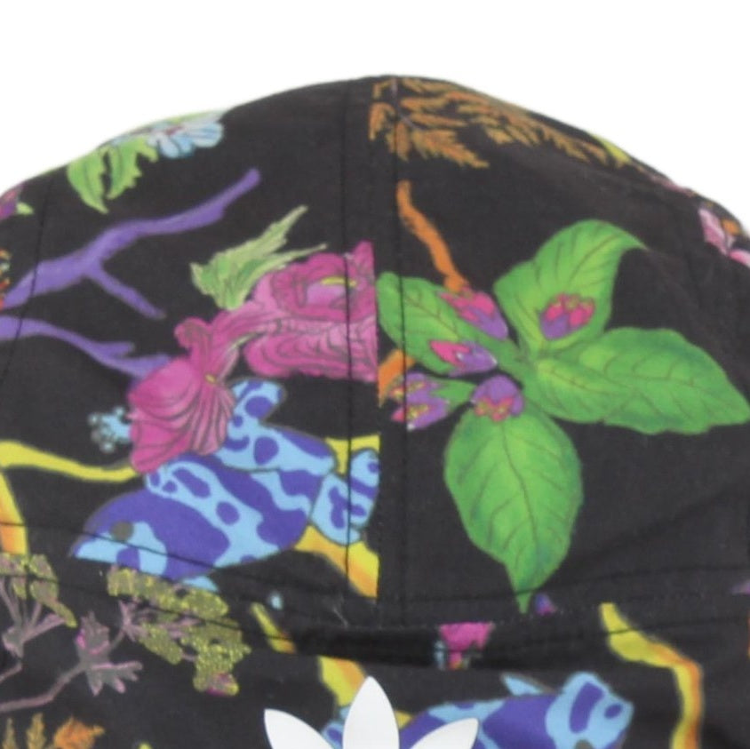 Mens 5 Panel Cap Streetwear Logo Floral Reversible